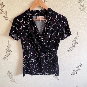 Philosophy Navy Printed Women's Top